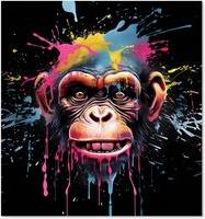 Warren Reed Multi Coloured Monkey Face Kitchen Splash Guard