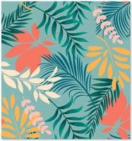 Warren Reed Abstract Bright Colorful Tropical Leaves Kitchen Splash Guard
