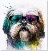 Warren Reed Lhasa Apso Face Splash Guard
