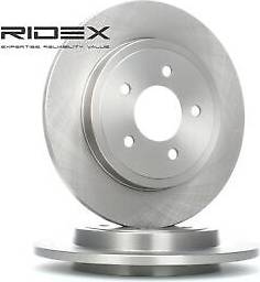 Ridex Brake Disc Rear Axle Uncoated Untreated