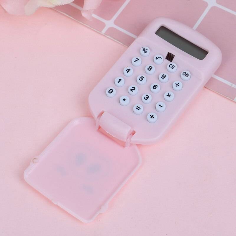 Mini Kalkylator 8 Siffror - Rosa