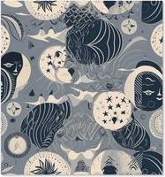 Warren Reed Abstract Moon and Stars Kitchen Splash Guard