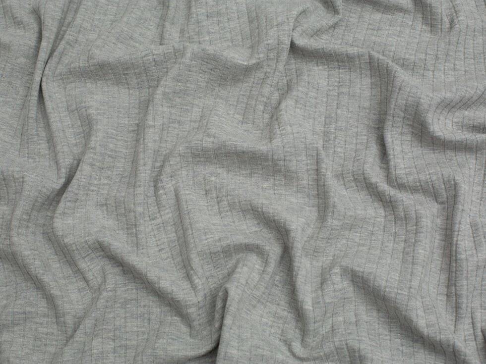 Minerva Rib Stretch Fabrics Grey