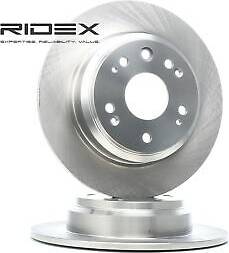Ridex Brake Disc Rear Axle Uncoated Untreated