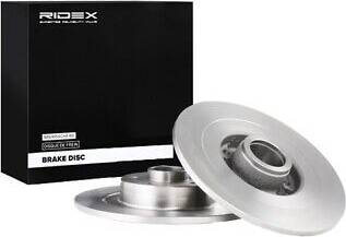 Ridex Brake Disc Rear Axle Uncoated Cast Iron