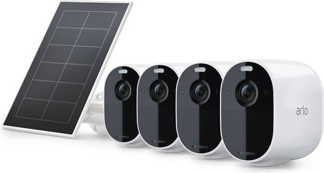 Arlo solar panel Arlo Essential Spotlight 4 Camera Security System