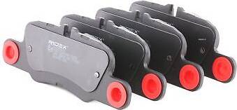Ridex Brake Pad Set Rear Axle Low Metallic