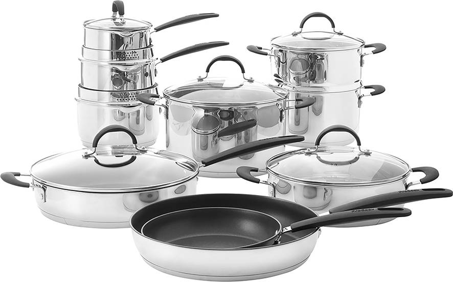 Procook ProCook Gourmet Steel Cookware Set with lid