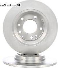 Ridex Brake Disc Rear Axle Uncoated Cast Iron