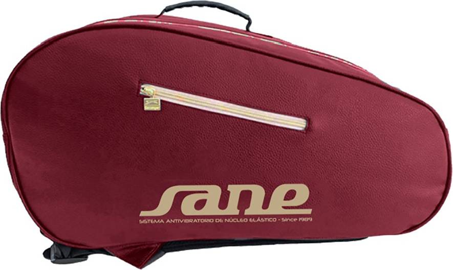 Sane Padel Pro Leather Padel Racket Bag Red