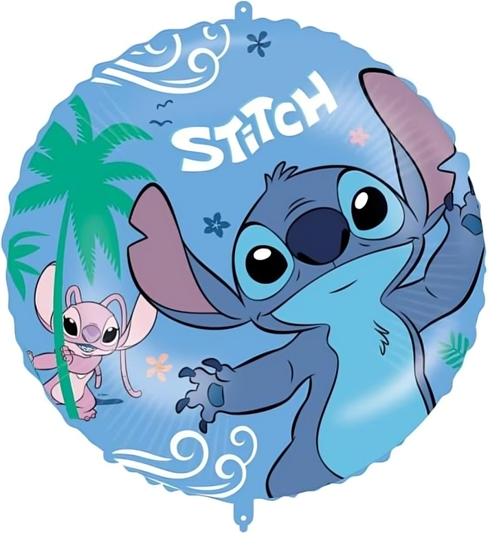 Text & Theme Balloons Stitch and Angel