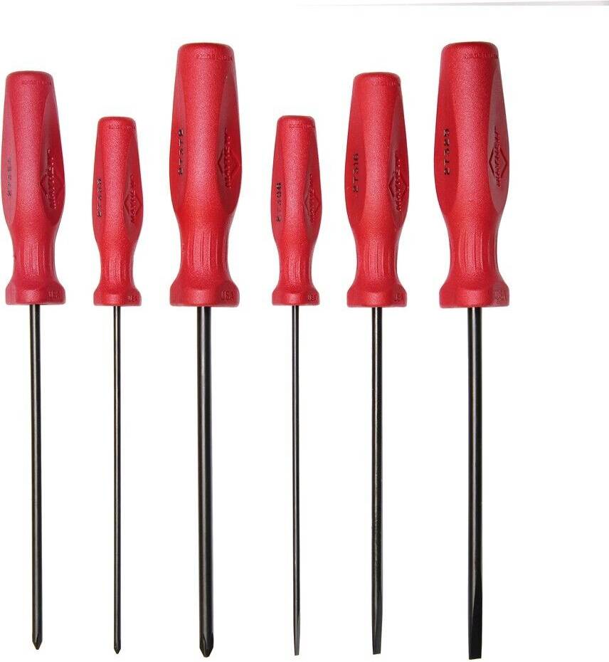 6 PC Slotted & Phillips Screwdriver Set