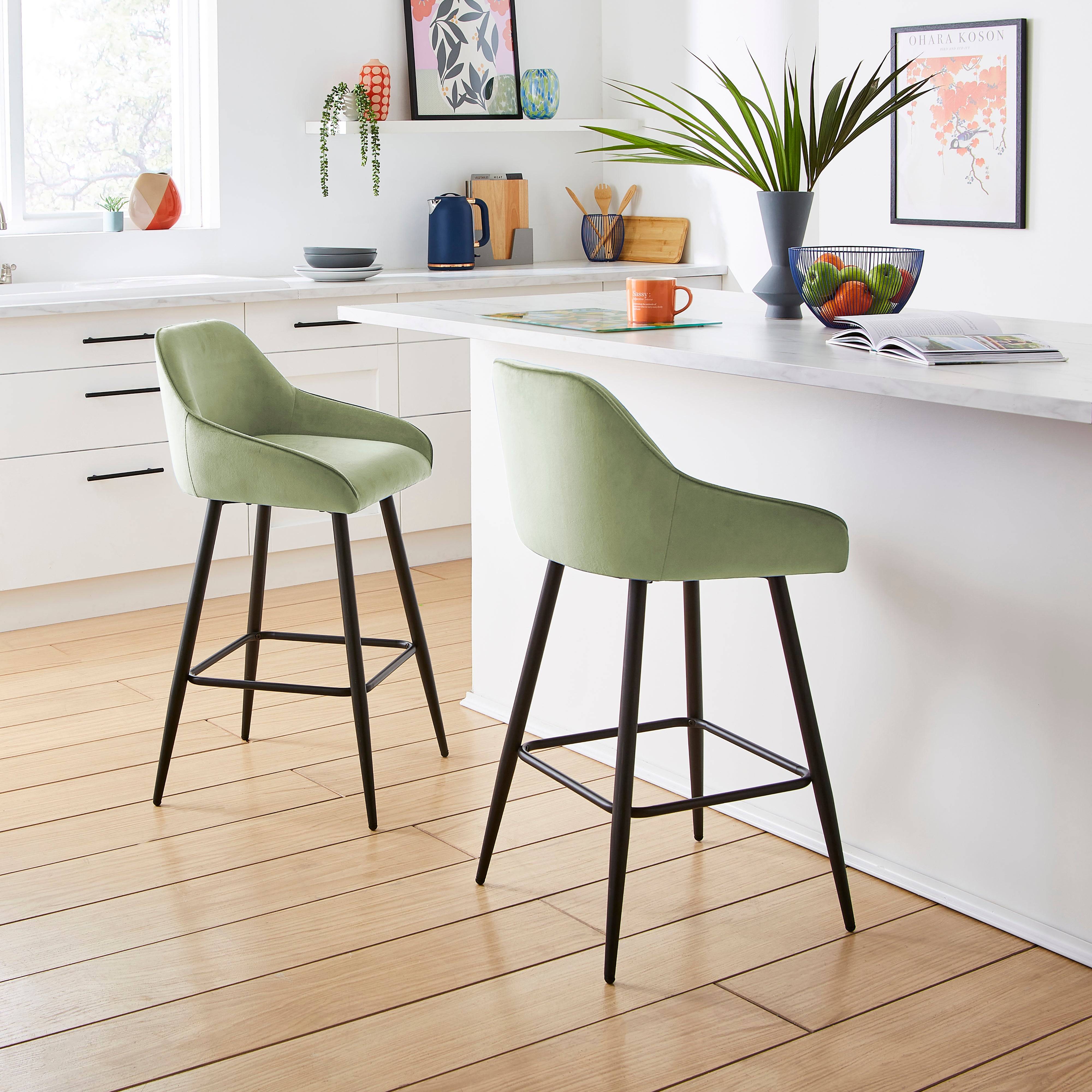 Dunelm Radleigh Bar Yew Seating Stool