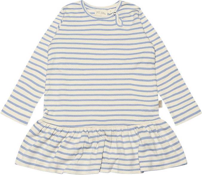 Petit Piao Kjole Rib Modal Spring Blue 74 Kjole
