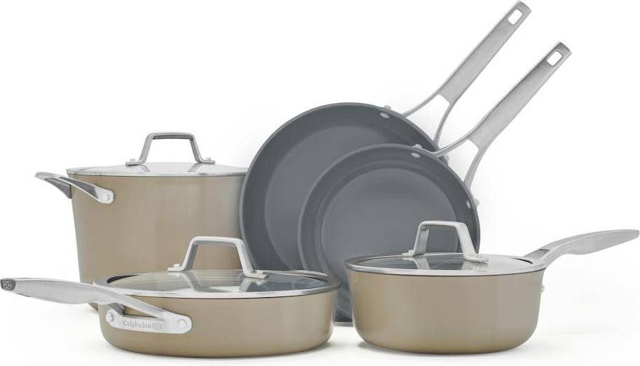 Calphalon Premier Ceramic Cookware Set with lid