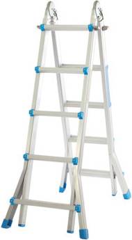5 Step Extendable Telescopic Step Ladder One Size