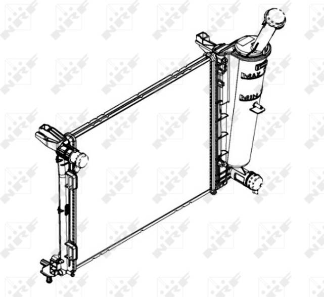 NRF Radiator, engine cooling 58433