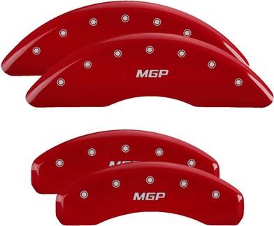 Front and Rear Brake Caliper Covers Red