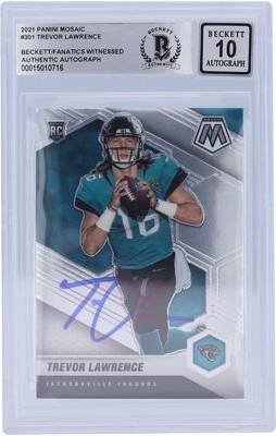Trevor Lawrence Autographed Rookie Card