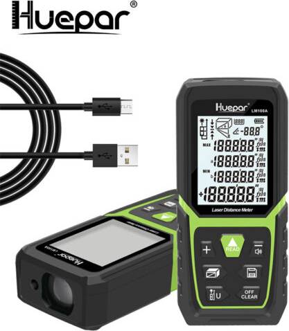Laser Distance Meter 165ft/50m Rechargeable