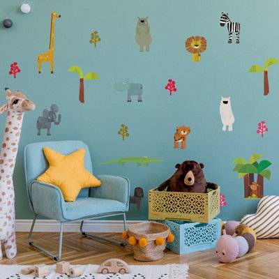 Stickerscape Fun Animals Wall Sticker Pack