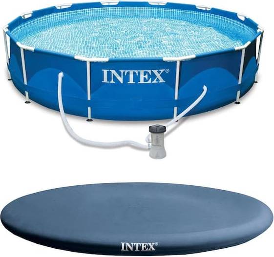 Intex pool liner Intex Metal Frame Round Pool Set Ø3.7x0.8m