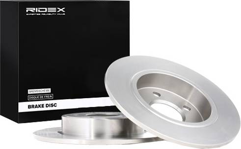 Ridex Brake Disc Rear Axle Uncoated Cast Iron