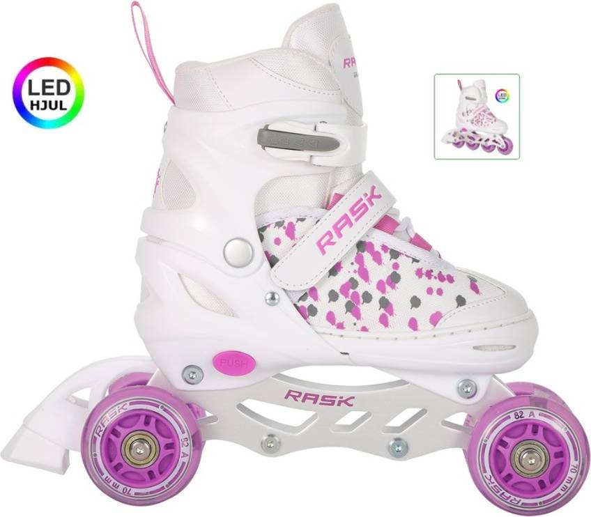 Rask Rulleskøjte 3-i-1 Splash LED White