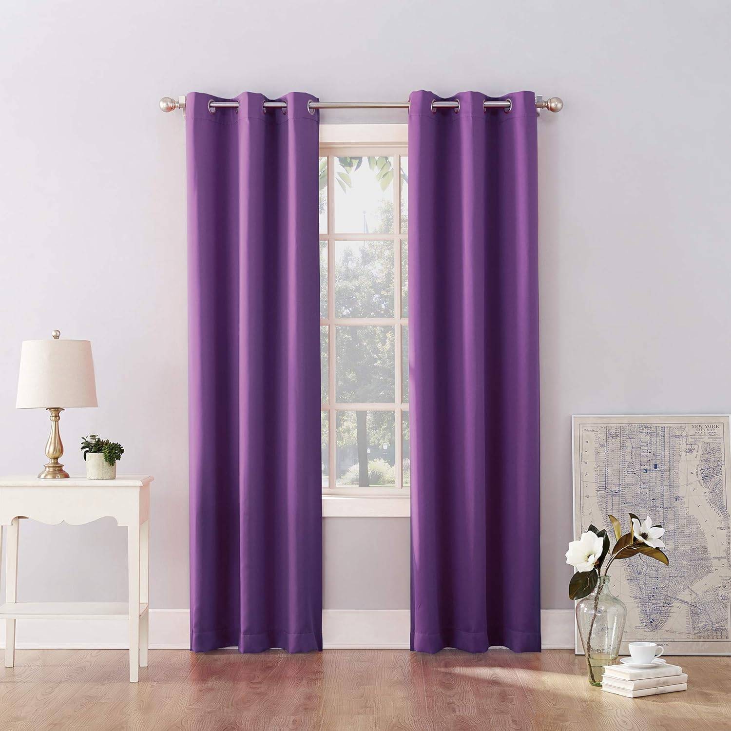 Sun zero blackout curtains Sun Zero Blackout Riley40x84"