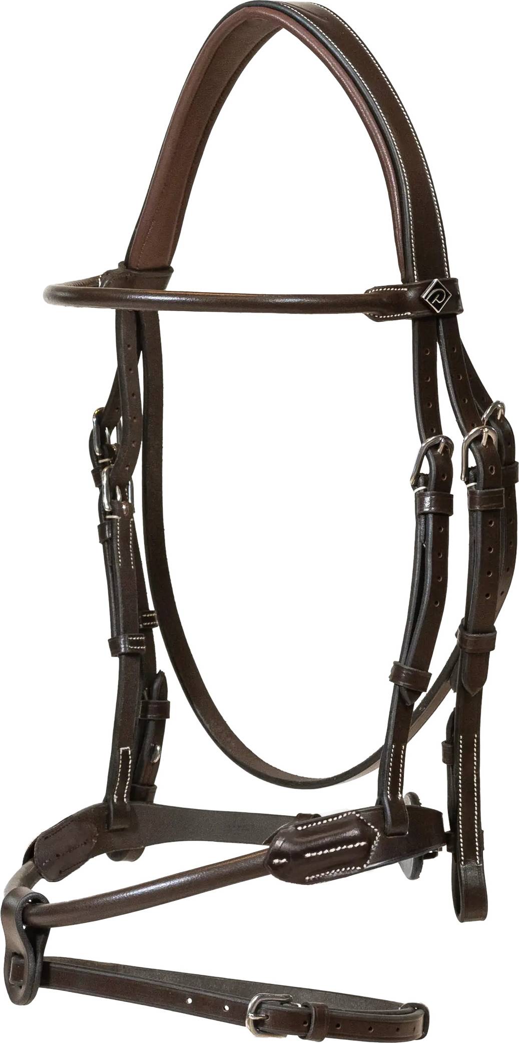On Round Anatomic Leather Riding Bridles Marron