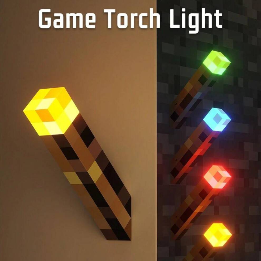 Minecraft Torch 4 Colors Variable Night Light