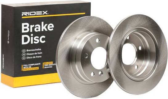 Ridex Brake Disc Rear Axle Uncoated Untreated