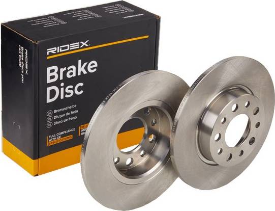 Ridex Brake Disc Rear Axle Uncoated Untreated