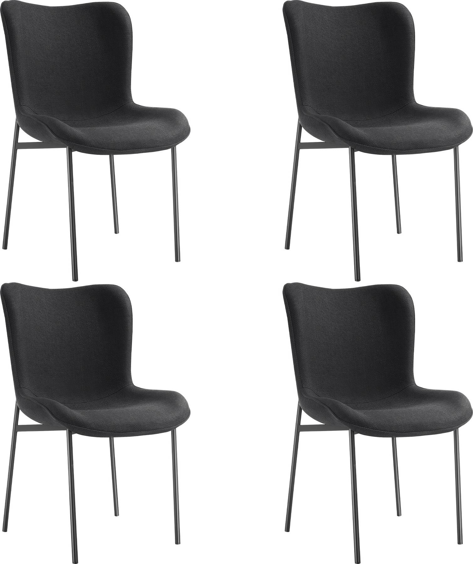 tectake Set Scandi Style with Kitchen Chair