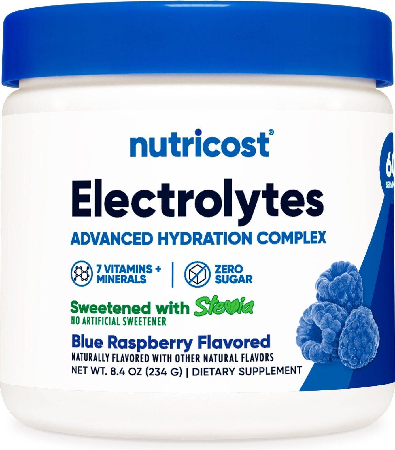 Nutricost Electrolytes Complex Blue Raspberry 234 g