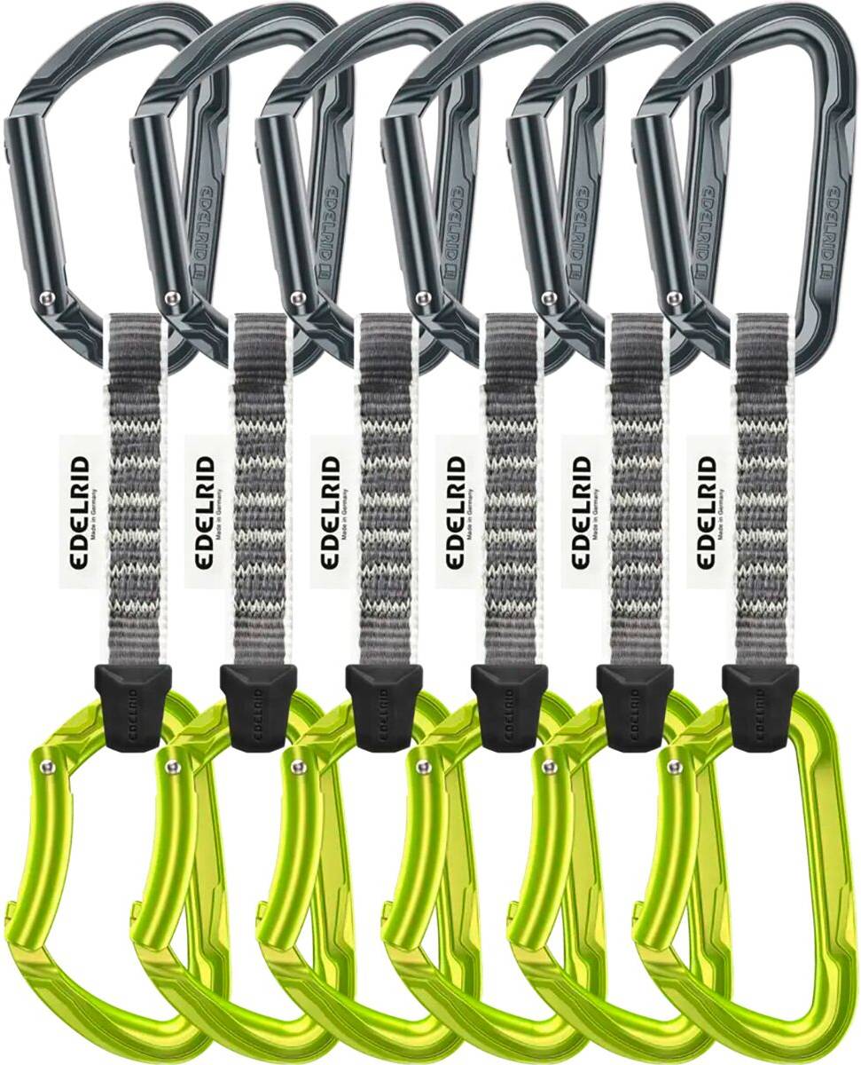Edelrid Pure Set 6-Pack Quickdraws Slate