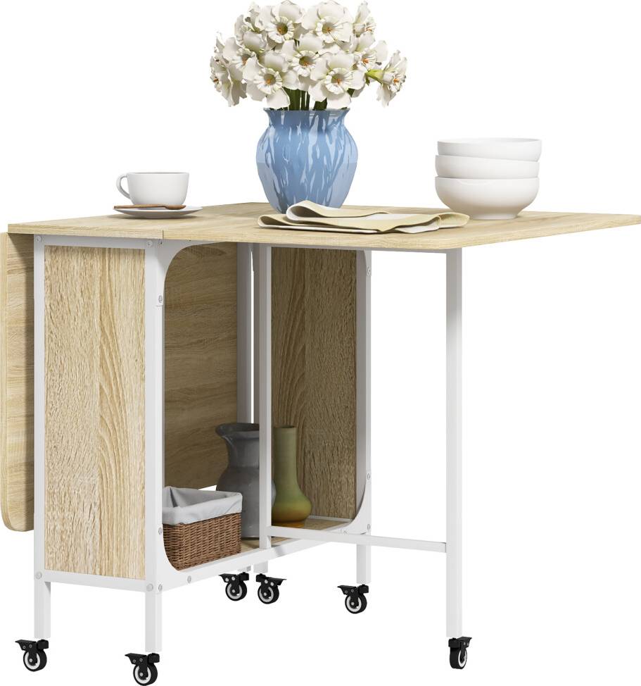 Homcom Drop Leaf Dining Table