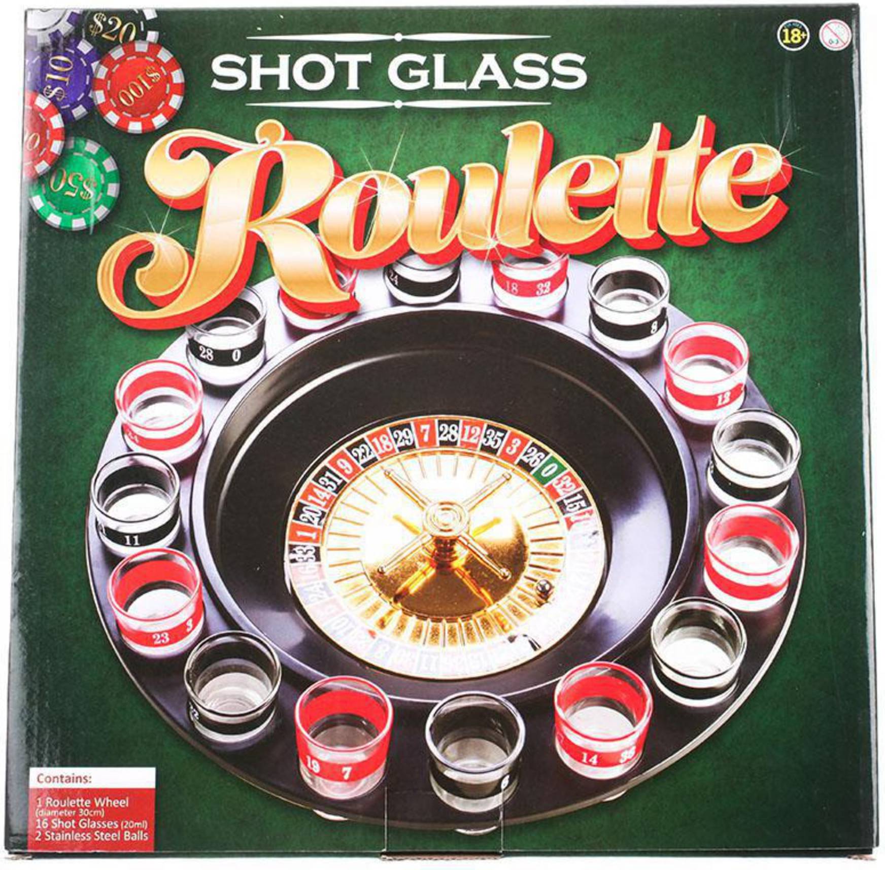 Shot roulette MDI Roulette Set Shot Glass