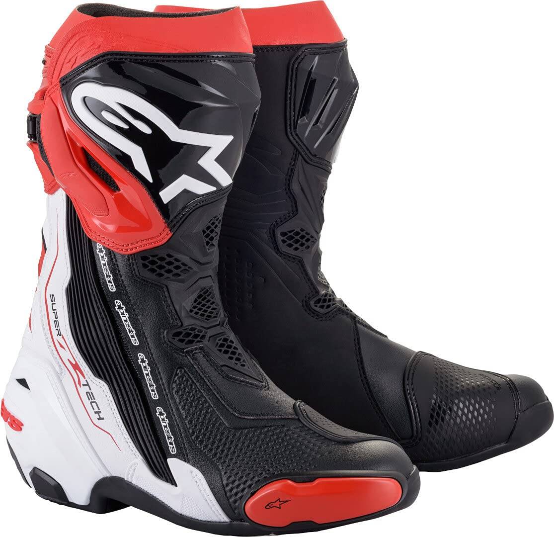 Alpinestars supertech Alpinestars Supertech R Boots BLACK/WHITE/RED