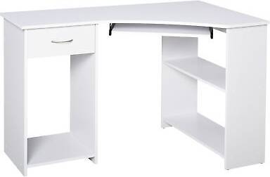 Corner desk Homcom l-shaped corner Writing Desk