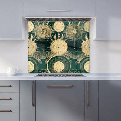 Warren Reed Moon And Sun Abstract Pattern Kitchen Splash Guard