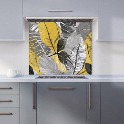 Warren Reed Floral Leaves Kitchen Splash Guard