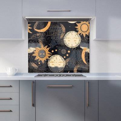Warren Reed Sun And Moon Kitchen Splash Guard