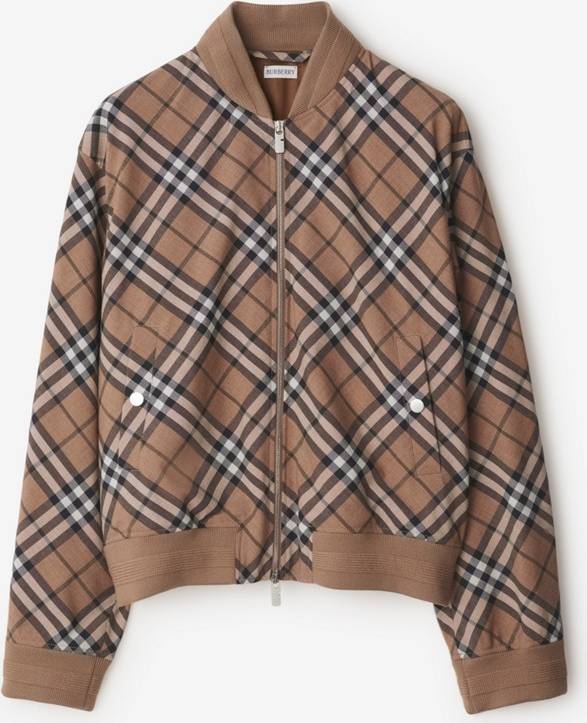 Burberry Rutig Bomberjacka - Beige