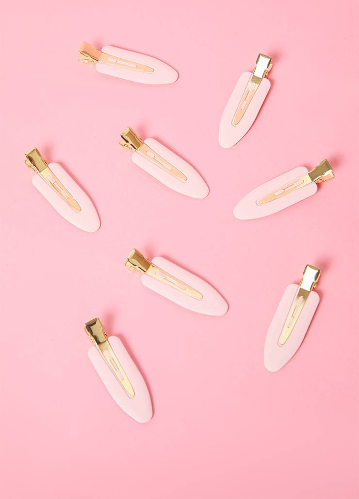 8 Pack Setting Clips Pink