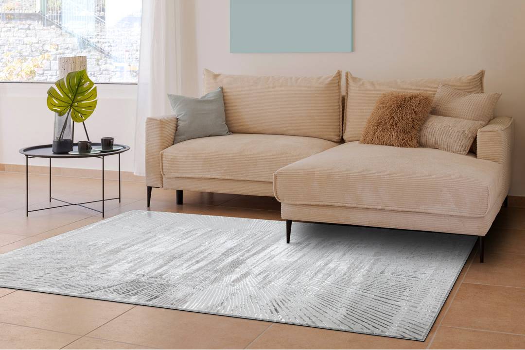 Perspections Light Gray Rug Rectangle 160 x 220 cm