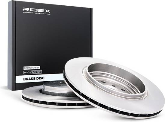 Ridex Brake Disc Rear Axle Vented Cast Iron