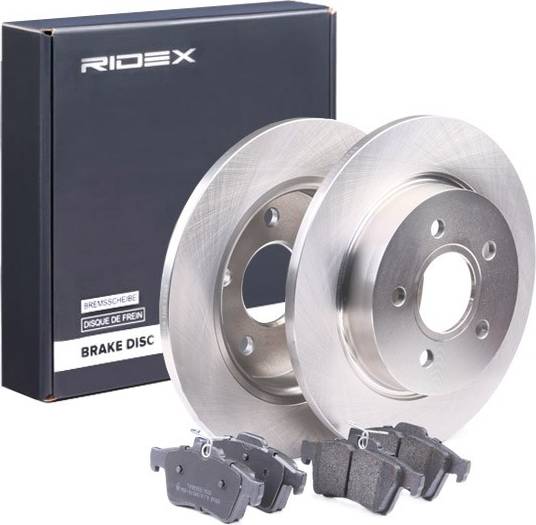 Ridex Brake Disc And Pads Set Rear Axle