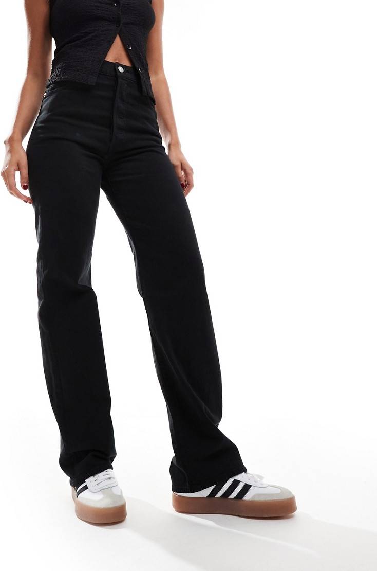 Levis ribcage jeans Levi's Ribcage High Rise Full Length Jeans - Black