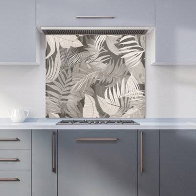 Warren Reed Tropical Leaves Kitchen Splash Guard